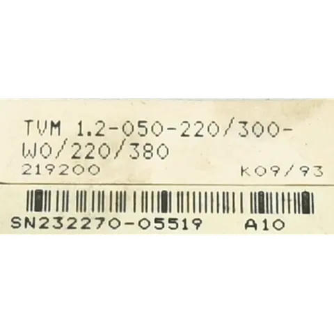 Indramat TVM1.2-050-220/300-W0/220/380 TVM 1.2-050-220-300-W0-220-380 Power Supply Module — Alimentazione