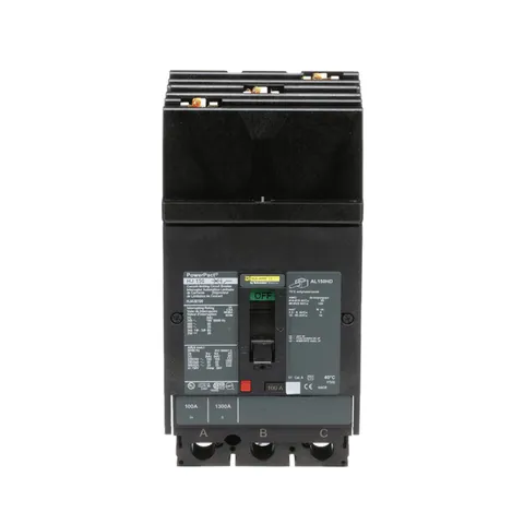 Schneider Electric HJA36100 PowerPacT H-Frame Circuit Breaker, 100A, 3 Pole, 600VAC, 25kA, I-Line, Thermal Magnetic, 80%, ABC — Accessori generali