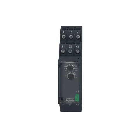 Schneider Electric RE22R1MAMR multifunction relay, Harmony Timer Relays, 8A, 1 CO, 0.05s…300h, on delay, 24...240V AC DC — Contactors & Relays