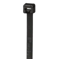 Panduit PLT4S-M0 Pan-Ty® PLT4S-M0 Cable Tie, Black, UV PA6.6, 14.5"L, 50lb, PK1000 — Connectors & Plugs