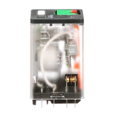 Schneider Electric 788XBXRM4L-120A General purpose relay, SE Relays, 788R, DPDT, 10A, 120 VAC, Quick terminal, clear cover with LED, lock push button — Akcesoria ogólne