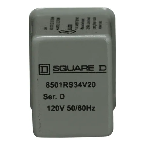 Schneider Electric 8501RS34V20 Miniature Relay, Harmony 8501R, low voltage, 4PDT, 14 blades, 5A resistive at 240V AC, coil, 0.5HP at 277V AC, 120V AC, 4NO+ 4NC — General Accessories