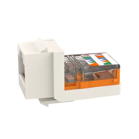 Panduit NK5E88MWHY NetKey Cat 5e Leadframe Jack, White — Accesorios generales