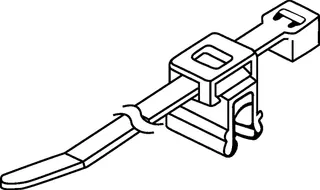 Hellermann Tyton 150-76093 2-Piece Fixing Ties for Edges, 1.0 - 3.0 mm, Top Fixing | 150-76093 — Cables e hilos industriales