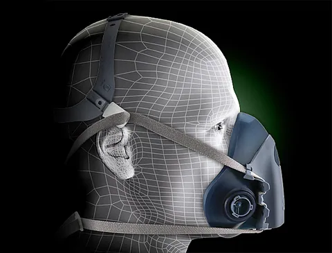 3M 7503 Half Facepiece Reusable Respirator Large — General Accessories