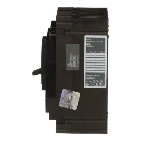 Schneider Electric HGL36025 Circuit breaker, PowerPacT H, 25A, 3 pole, 600VAC, 18kA, lugs, thermal magnetic, 80% — Accessori generali
