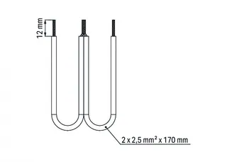 Wago 709-112 Wire commoning chain; 2.5 mm²; insulated; black — Terminal Blocks