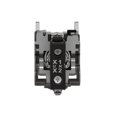 Schneider Electric XB4BVB3 Pilot light, Harmony XB4,metal, green, 22mm, universal LED, plain lens, 24V AC DC — Schalter & modulare Geräte