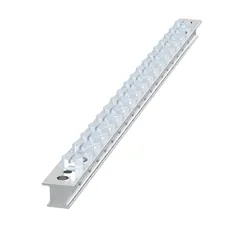 Panduit UGB2/0-414-18 StructuredGround™ UGB2/0-414-18 Universal Grd Bar, Silver, Copper, Tin-Plated — Connectors & Plugs