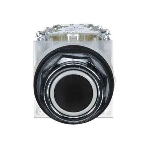 Schneider Electric 9001KR1BH13 30mm Push Button, Type K, push button, full guard, black, 1 NO and 1 NC — Switches & Modular Apparatus