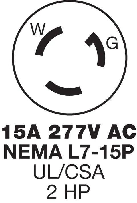 Hubbell HBL4773VY Valise Plug — General Accessories