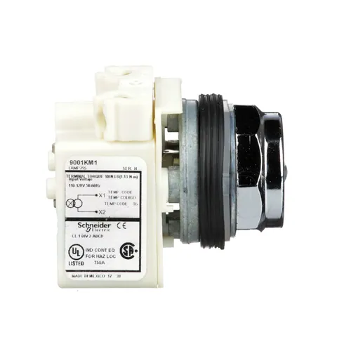 Schneider Electric 9001KP1 Pilot light head, Harmony 9001K, metal, without cap, 30mm, 120VAC — General Accessories