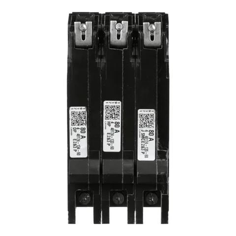 Schneider Electric EJB34080 Mini circuit breaker, E-Frame, 80A, 3 pole, 480Y/277VAC, 100kA max, bolt on — General Accessories