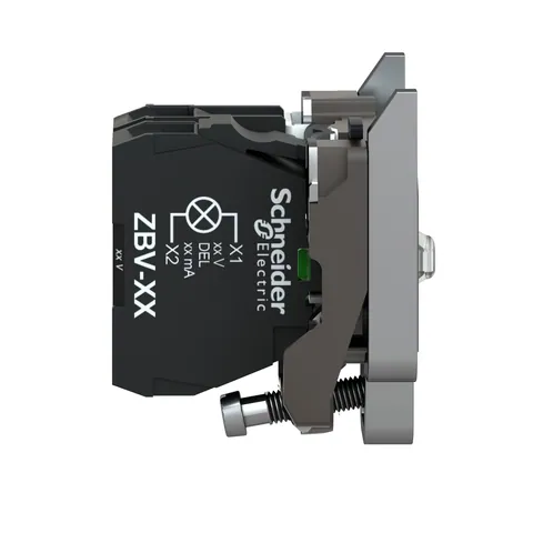 Schneider Electric ZB4BW0B31 Botón LED Schneider Electric Harmony XB4 24V Verde Metal 1 NO — Control e HMI