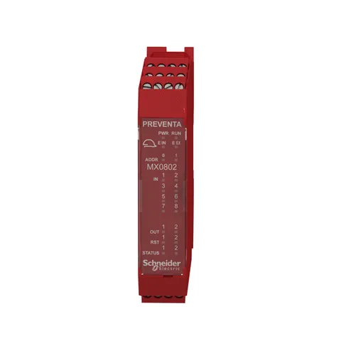 Schneider Electric XPSMCMMX0802 expansion module, Modicon MCM, 8 inputs 2 output pairs, screw — Schütze & Relais