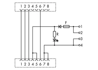 Wago 289-196 Interface module; RJ-45; with power jumper contacts; PCB terminal blocks; Cat. 5 — Sterowniki PLC