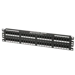 Panduit NK5EPPG48Y NetKey Cat 5e Flat Punchdown Keystone Panel, 48-Port — Accesorios generales