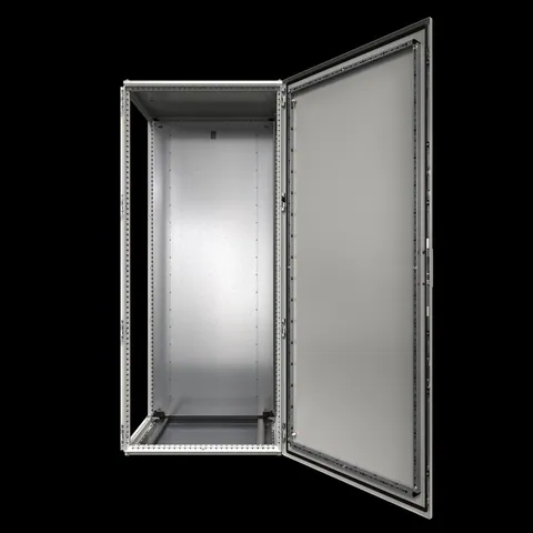Rittal 8884000 Sistema de armario VX Baying, WHD: 800x1800x400 mm, puerta única — Elementos de rodadura y ruedas