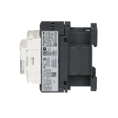 Schneider Electric LC1D18U7 IEC contactor, TeSys Deca, nonreversing, 18A, 10HP at 480VAC, up to 100kA SCCR, 3 phase, 3 NO, 240VAC 50/60Hz coil, open — Electrónica y PCB
