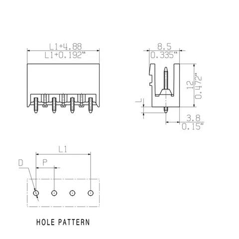 Weidmuller 1146380000 PCB Plug-in Connector SL 5.08HC/04/180 3.2SN OR BX — Connectors & Plugs