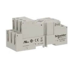 Schneider Electric 70-750EL8-1 Socket, SE Relays general purpose relay accessory, DPDT, 16A, 300V, 8 pins, lift terminals, lock plastic clip, 750/750H — Akcesoria ogólne