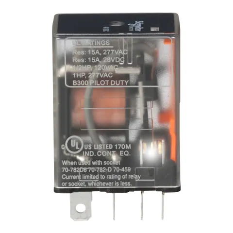Schneider Electric 782XBXC-48D Power relay, SE Relays, 15A, DPDT, 48 VDC, clear cover — Akcesoria ogólne