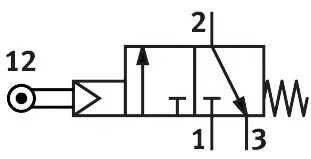 Festo RS-3-1/8 Roller lever valve — Válvulas y colectores