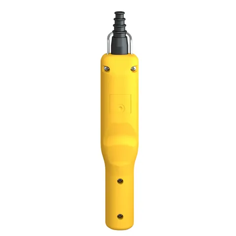 Schneider Electric XACA2173 Pendant control station, Harmony XAC, plastic, yellow, pistol grip, 2 booted push buttons with 2NO, 1 emergency stop NC — General Accessories