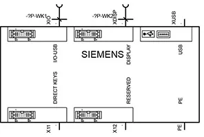 Siemens 6FC5203-0AF05-0AB0 ****spare part**** SINUMERIK operator panel front OP 015A, 15" TFT (10... — PLC