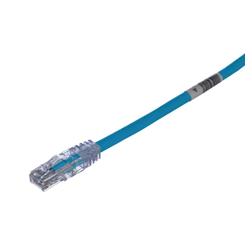 Panduit UTPSP7BUY Cat 6 24 AWG UTP Copper Patch Cord, 7 ft, Blue — Industrial Cables & Wires
