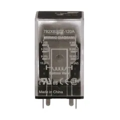 Schneider Electric 782XBXCT-120A Power relay, SE Relays, 15A, DPDT, 120 VAC, clear cover, Faston terminlas — Akcesoria ogólne