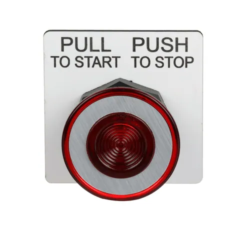 Schneider Electric 9001SKR9R 30mm Push Button, Type SK, push pull operator, red mushroom cap — Interruttori e apparecchiature modulari