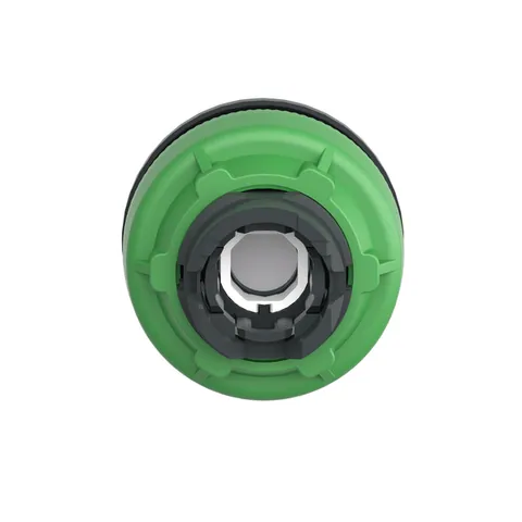 Schneider Electric ZB5FV033 Head for pilot light, Harmony XB5, antimicrobial, plastic, green, 30mm, universal LED, plain lens — General Accessories
