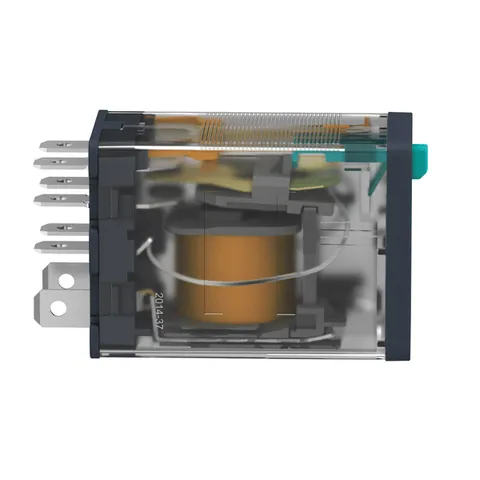 Schneider Electric RPM21BD plug-in relay, Harmony electromechanical relays, 15A, 2CO, lockable test button, 24V DC — Styczniki i przekaźniki
