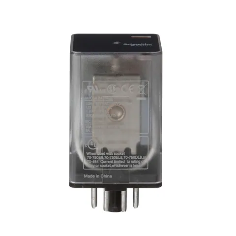 Schneider Electric 750XBXRC-48D General purpose relay, SE Relays, 750R, DPDT, 10A, 48 VDC, octal terminal 8 pins, clear cover — Akcesoria ogólne
