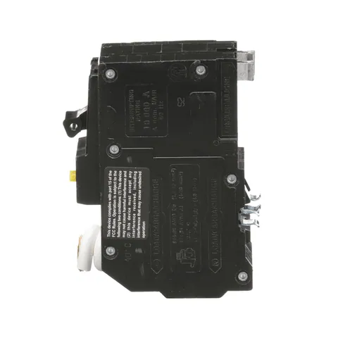 Schneider Electric QO240GFI Mini circuit breaker, QO, 40A, 2 pole, 120/240VAC, 10kA, 6mA grd fault A, pigtail, plug in mount — Akcesoria ogólne