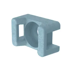 Panduit TM3S8-C86 TM3S8-C86 Cable Tie Mount, Lt Blue, Met Det PA 6.6, 0.87x0.62", #8 Screw, PK100 — Connettori e spine