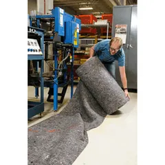 Brady Corporation RAG36150 Rag Rug Universal Absorbent Mat - Heavy Weight, 36" x 150', Absorbency Capacity 55 gal — General Accessories