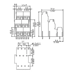 Weidmuller 1769710000 LM3R 5.08/33/90 3.5SN OR BX — Accessori generali