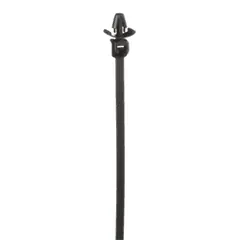 Panduit PLWP1M-D30 Wing Push Mount Cable Tie, Black, High Heat PA6.6, 4.3"L, 18lb