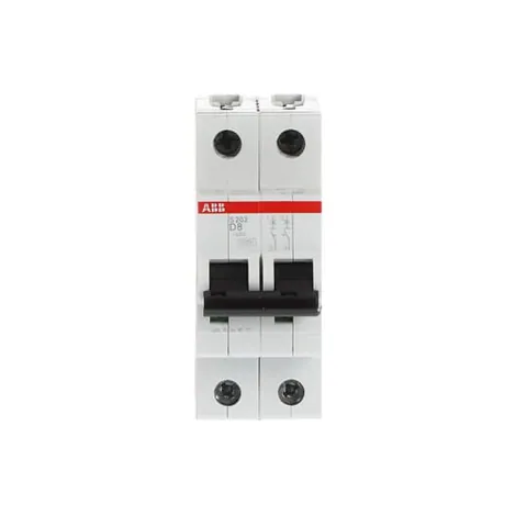 ABB 2CDS252001R0081 S202-D8 Miniature Circuit Breaker - 2P - D - 8 A