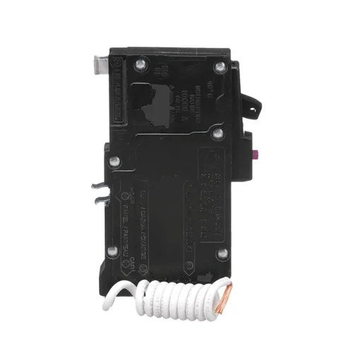 Schneider Electric QO120DF QO Mini Circuit Breaker, 20A, 1 Pole, 120VAC, 10kA, Dual Function, Pigtail, Plug-In Mount — General Accessories