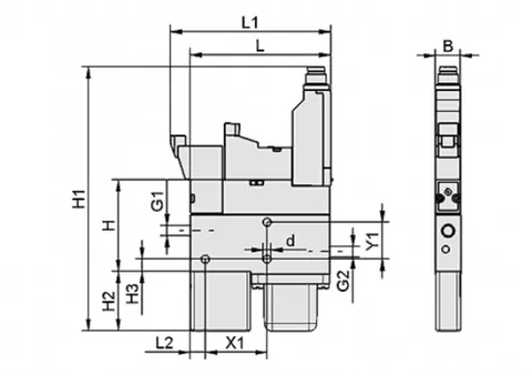 Schmalz SCPM 10 NC A VS-T Mini eiettore compatto SCPM 10 NC A VS-T — Valvole di processo e controllo portata