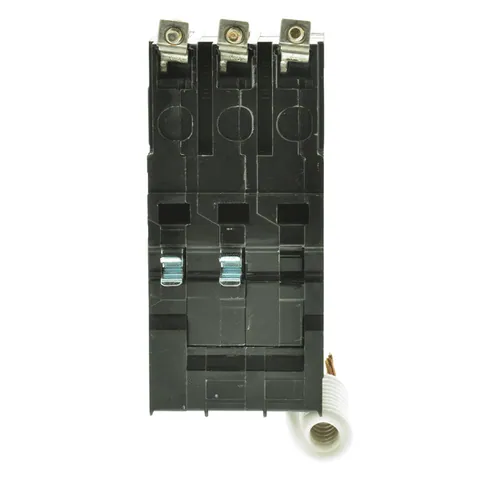 Schneider Electric QOB350GFI Mini circuit breaker, QO, 50A, 3 pole, 208Y/120VAC, 10kA, 6mA grd fault A, pigtail, bolt on mount — Accessori generali