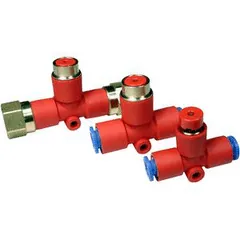 SMC KEB06 KE, Residual Pressure Relief Valve, One-touch Fitting, KEB06 — Válvulas de proceso y control de caudal