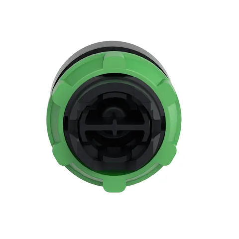 Schneider Electric ZB5AA333 Head for non illuminated push button, Harmony XB5, plastic, flush, green, 22mm, spring return, marked START — Switches & Modular Apparatus