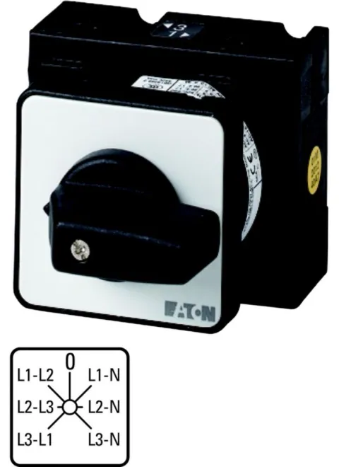 Eaton 019371 T3-3-8007/E Voltmeter Selector Switch — Control & HMI
