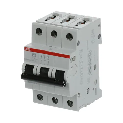 ABB 2CDS253001R0337 S203-K4 Miniature Circuit Breaker - 3P - K - 4 A