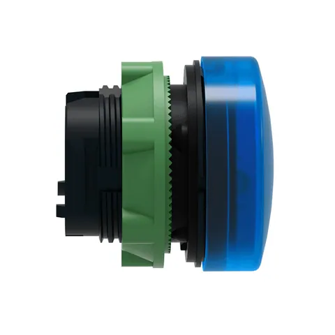 Schneider Electric ZB5AV063 Head for pilot light, Harmony XB5, plastic, blue, 22mm, universal LED, plain lens — Switches & Modular Apparatus