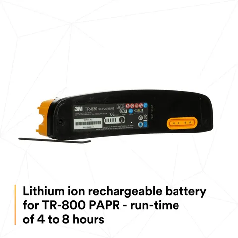 3M 7100150925 Versaflo Battery TR-830/94243(AAD), Intrinsically Safe, for TR-800 PAPR 1 EA/Case — General Accessories